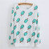 2016 New winter Hoody women Casual hoodies Ice cream fish print tracksuit long sleeve o neck letters sweatshirt for women Top