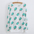 2016 New winter Hoody women Casual hoodies Ice cream fish print tracksuit long sleeve o neck letters sweatshirt for women Top