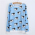 2016 New winter Hoody women Casual hoodies Ice cream fish print tracksuit long sleeve o neck letters sweatshirt for women Top
