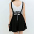Retro Hollow Women Ladies Casual Skater Strap High Waist  Skirt  Suspender Mini Kawaii Pleated Skirts