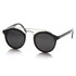 Retro Dapper Cross Bar P3 Round Aviator Sunglasses 8700