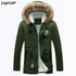 2017 New Fashion Men Winter Jacket Warm Fur Collar Thicken Winter Coat Men Parka Casual Hooded Outwear Parka Men S-4XL