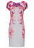 Floral Summer Dress Women 2017 Elegant Bodycon Women Dress New Fashion Casual Silver Purple Red Ladies Vestidos Backless Dress