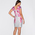 Floral Summer Dress Women 2017 Elegant Bodycon Women Dress New Fashion Casual Silver Purple Red Ladies Vestidos Backless Dress