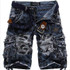 2016 New men summer Camouflage military cargo shorts bermuda masculina jeans male fashion Casual baggy denim shorts plus size 42