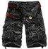 2016 New men summer Camouflage military cargo shorts bermuda masculina jeans male fashion Casual baggy denim shorts plus size 42