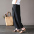 2017 Summer Spring Casual Plus Size Vintage Cotton Linen Pants Women Elastic High Waist Wide Leg Pants Harem Pants Pantalones