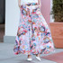 2017 summer runway casual harem flare high waist loose floral Wide leg pants women clothing print Vintage trousers plus size