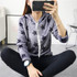 2017 Winter Casual Star Print Tops Hoody 2017 Harajuku Loose Hooded Hoodies Lolita Style Long Sleeve Women Sweatshirts