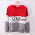 2016 New Autumn And Winter Fashion Women White Black O-Neck Hoodies Printed Letters Different Women's Casual Sweatshirt Hoody