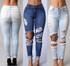 2016 New Arrive Autumn Sexy Women Denim Skinny Pants High Waist Stretch Jeans Slim Pencil Trousers