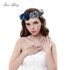 EVER FAIRY NEW Women Rose Flower Wreath Festival Wedding Girls Party Floral Garlands Crown Floral Halo With Ribbon Flower Crown
