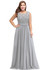 Evening Dress Plus size Sleeveleless Lace Chiffon evening dresses long 2018 Cheap Party Dresses Formal Gown vestido de festa