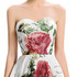 Grace Karin Short Prom Dresses Flower Pattern 2017 Strapless Sexy Knee Length Floral Print Chiffon Party Gown Vibrant Prom Dress