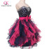 Grace Karin Short Cocktail Dresses 2017 Crystal Prom Ball Gown Organza Vestido Coctel Knee Length Robe de Cocktail Party Dresses