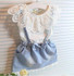 2016 New Fashion Kids Girls Dress Cute Princess Girl Baby Sleeveless Denim Tulle Bowknot Dress