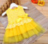 2016 Cute Baby Dresses Girl Princess Wedding Party Dress Toddler Infant Girls Lace Flower Sleeveless Dress Baby Clothes Summer