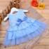 2016 Cute Baby Dresses Girl Princess Wedding Party Dress Toddler Infant Girls Lace Flower Sleeveless Dress Baby Clothes Summer