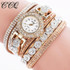 2016 CCQ Fashion Luxury  Women Rhinestone Bracelet Watch Ladies Quartz Watch Casual Women Wristwatch Relogio Feminino C46