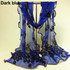 2016 Women Chic Peacock Flower Embroidered Lace Scarf Long Soft  Shawl Stole Pashmina  8OA4