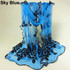 2016 Women Chic Peacock Flower Embroidered Lace Scarf Long Soft  Shawl Stole Pashmina  8OA4