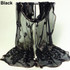 2016 Women Chic Peacock Flower Embroidered Lace Scarf Long Soft  Shawl Stole Pashmina  8OA4