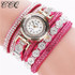 CCQ 2017 New Fashion Luxury Rhinestone Bracelet Women Watch Ladies Quartz Watch Casual Women Wristwatch Relogio Feminino C43