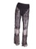 OMILKA 2017 Summer Women Lace Hollow Out See Through Mesh Pants Sexy Black White High Waist Flare Loose Nightclub Beach Trousers