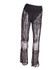 OMILKA 2017 Summer Women Lace Hollow Out See Through Mesh Pants Sexy Black White High Waist Flare Loose Nightclub Beach Trousers