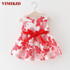 VIMIKID Baby Dress Floral Sleeveless Party Dresses For Girls Cotton Bebe Dress Kids Princess Dress Summer Costumes