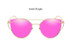 VictoryLip Women Brand Designer Cat Eye Mirror Sunglasses Rose Gold super star Lady Fashion Sun Glasses Female 2017 Newest