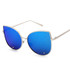 VictoryLip 2016 New Cat eye Brand Designer Sunglasses Women FeMale Fashion  Metal Frame Lady UV400 Mirror Gothic Sun Glasses
