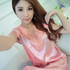 Satin Nightshirts For Women Ladies faux Silk Sleeping Dress female Nightdress Sleepwear Pijama Pyjama Nightwear summer nightgown