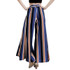 Hot Sale Sexy Women Pants High Waist Flare Wide Leg Lady Long Trousers Fashion Striped Pants