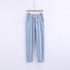 Striped Pants Casual Trousers Loose Straight Cotton Pants Mid-waist Pocket Full Length Women Pants Pantalon Femme Plus Size 2017