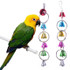 Colorful Bird Toys Ringer Birds Parrot Conure Caique Cockatiel Cage Chewing Bells Toy Pet Bird Ring Bell Parrot Toys