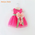 Malayu Baby 2017 New Girls Birthday Party Dresses baby girl's flowers Infant dress cute Children's dresses baby clothes