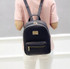 Rusoonnic Leather Backpack Women Backpack Black Pu Bagpack School Bags for girls Mochila Feminina mochila escolar