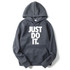 RUMEIAI New Men Hoodies Just Do It Letter Printed Casual Hoodies Mens Fleece Fashion Hip Hop Hoody Mens Hoodies sweatshirt