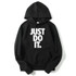 RUMEIAI New Men Hoodies Just Do It Letter Printed Casual Hoodies Mens Fleece Fashion Hip Hop Hoody Mens Hoodies sweatshirt