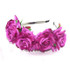 New Flower Garland Floral Bride Headband Hairband Wedding Party Prom Festival Decor Princess Floral Wreath Headpiece BZ678647
