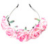 New Flower Garland Floral Bride Headband Hairband Wedding Party Prom Festival Decor Princess Floral Wreath Headpiece BZ678647