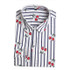 New Floral Cotton Women Shirts Casual Cherry Shirt Turn-Down Collar Blouses Cherry Long Sleeve Shirt Women Fashion Clothing 2017