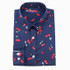 New Floral Cotton Women Shirts Casual Cherry Shirt Turn-Down Collar Blouses Cherry Long Sleeve Shirt Women Fashion Clothing 2017