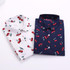 New Floral Cotton Women Shirts Casual Cherry Shirt Turn-Down Collar Blouses Cherry Long Sleeve Shirt Women Fashion Clothing 2017