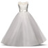 New Lace Flower Girl Wedding Birthday Dress Children Graduation Prom Gown Tulle Kids Party Costume Teenage Girl Ceremony Clothes