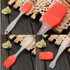 Silicone Bakeware Baking Oil Cream Mixing Cake Batter Spatula Scraper Brush Tool