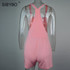 Sibybo Womens Jumpsuit 2017 Casual Sleeveless Summer Short Playsuit Overalls Sexy Open Back Beach Combinaison Femme Rompers