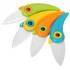 New Mini Bird Ceramic Knifes Gift Knife Pocket Ceramic Folding Knives Kitchen Fruit Paring Knife With Colourful ABS Handle Jw20