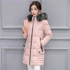 Fitaylor Winter Jacket Women Real Fox Fur Collar Slim Parkas 90% White Duck Down Medium Long Snow Overcoat Army Green Pink Coats